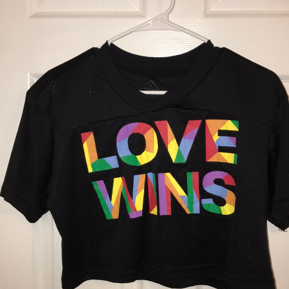 “LOVE WINS” Crop Top